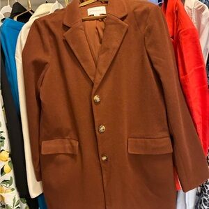 Carolina Belle Rust Button-Up Coat